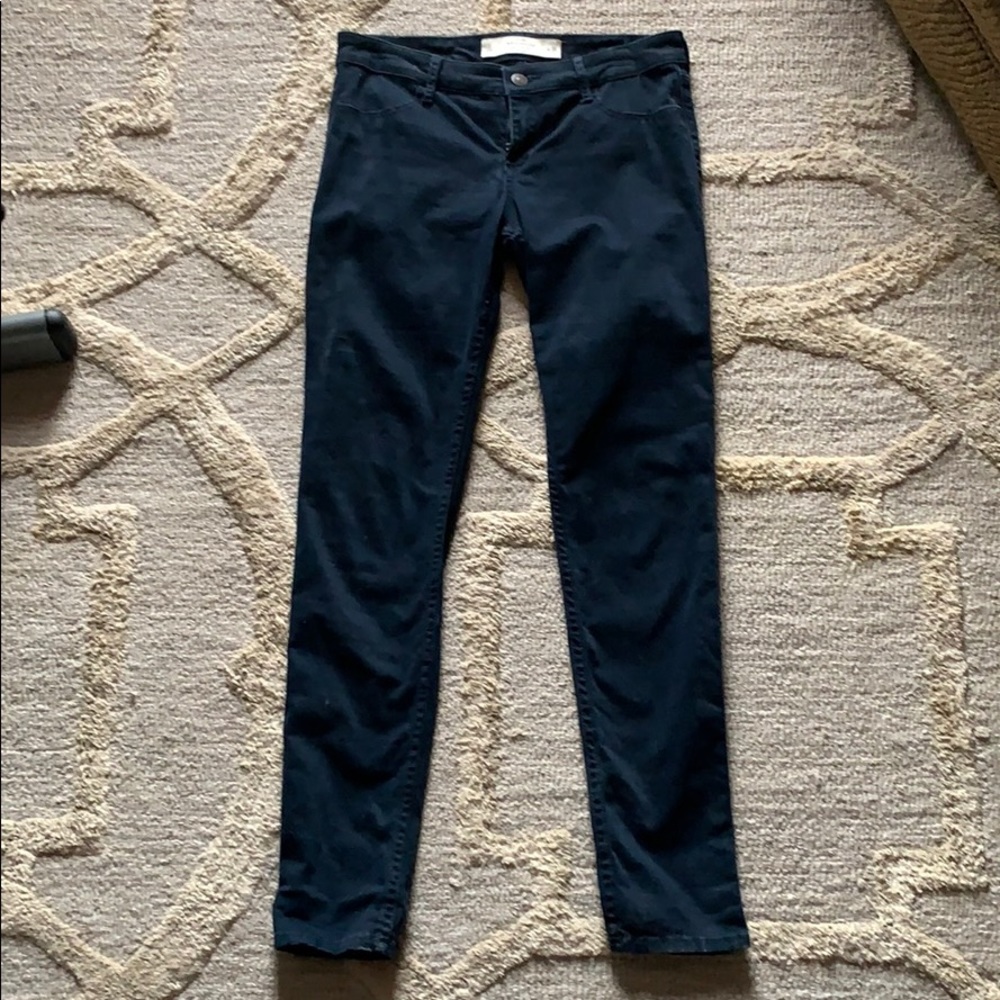 Abercrombie and Fitch Navy Velvet Pants